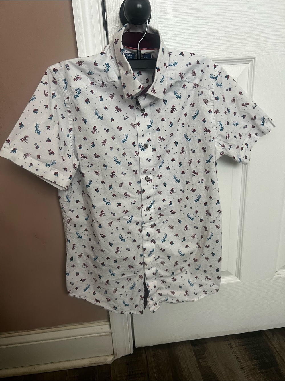 Men’s Button Down Slim Fit Floral Shirt